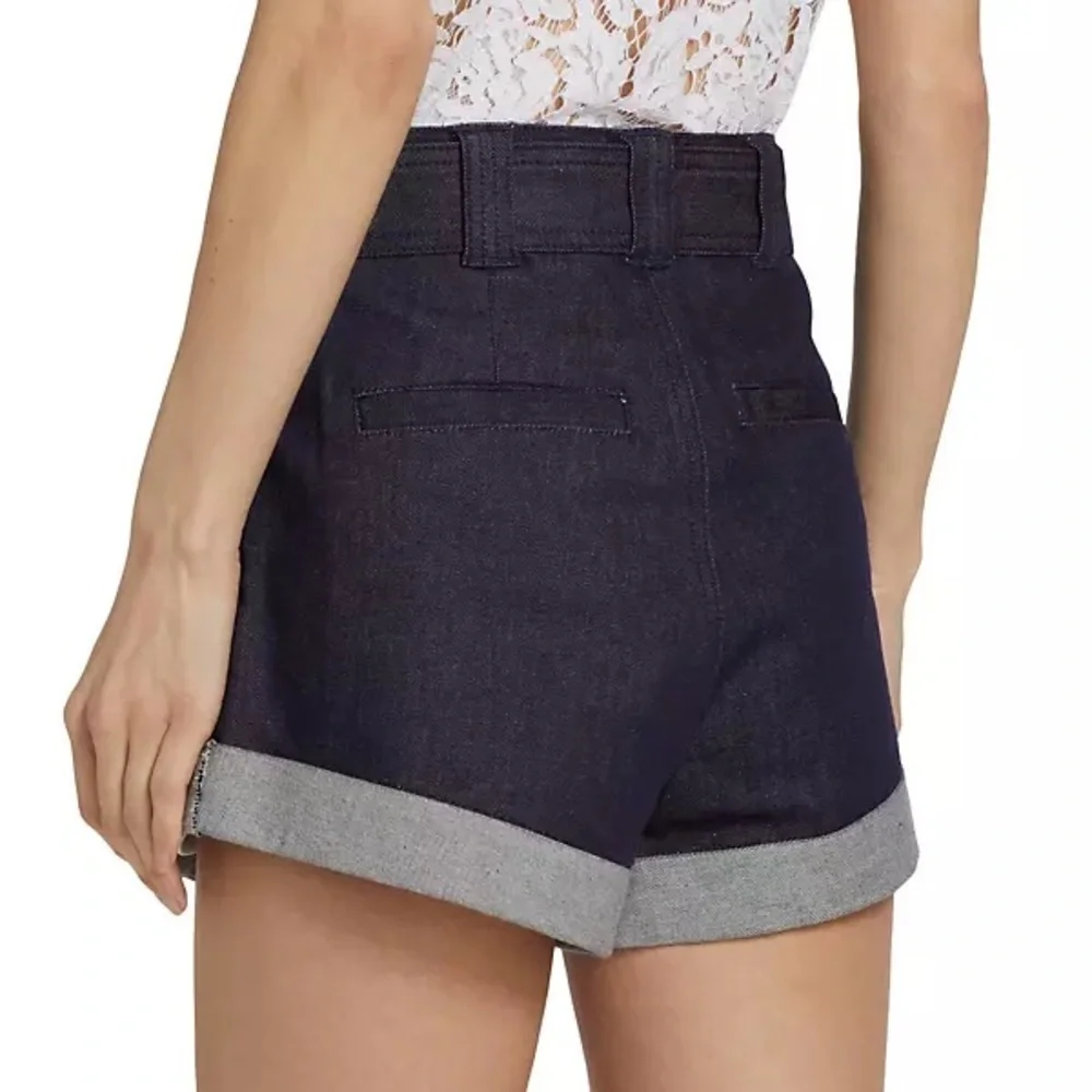 Generation Love Erina Sheen Denim Cuffed Shorts